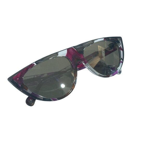 ALAIN MIKLI Miss J 002/6G Cat Eye Sunglasses in Grey Waves Violet - Picture 7 of 8